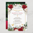 Search for red and gold quinceanera invitations Mexican spanish latina