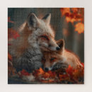 Search for red fox puzzles Forest