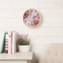 Search for blush pink floral clocks Feminine
