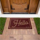 Search for burgundy doormats Typography