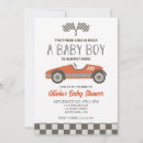 Search for racing baby shower invitations For kids