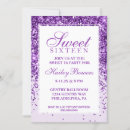 Search for lavender sweet 16 invitations Glam
