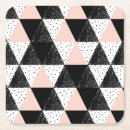 Search for geometric triangles coasters Pink