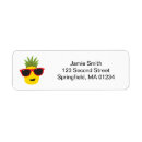 Search for pineapples return address labels Cute