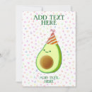 Search for avocado birthday invitations Food