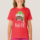 Search for elf kids tshirts Santa