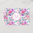 Search for floral standard business cards girly