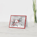 Search for equine christmas cards Red