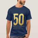 Search for 50th wedding anniversary tshirts Gold