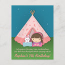 Search for teepee sleepover invitations Camping