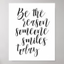 Search for smile today posters Quote