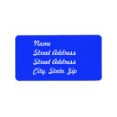 Search for bright blue return address labels Plain