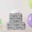 Search for silver star wrapping paper Black