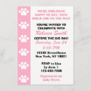 Search for dog baby shower invitations Pink