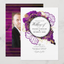 Search for abstract purple invitations Watercolor