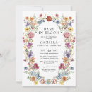 Search for colorful invitations Baby in bloom