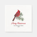 Search for christmas cardinal napkins Modern