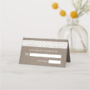 Search for burlap and lace place cards Barn