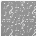 Search for music notes fabric Grey