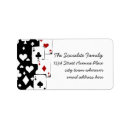 Search for poker return address labels Diamonds