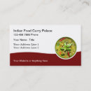 Search for indian restaurant business cards Chef