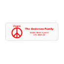 Search for peace return address labels Symbol