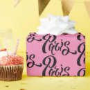 Search for pink and black wrapping paper Typography