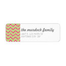 Search for green chevron return address labels Stylish