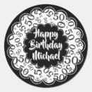 Search for the big 50 stickers Black and white