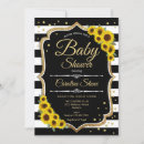 Search for black white stripes baby shower invitations Floral