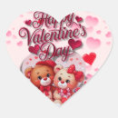 Search for valentine teddy bear stickers Red