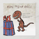 Search for dinosaur bones invitations Party