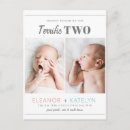 Search for twin pregnancy announcement postcards Modern