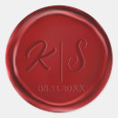 Search for wax seal wedding stickers Red