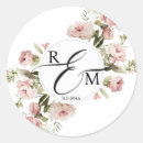 Search for watercolor floral wedding stickers Elegant script