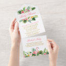 Search for watercolor flamingo baby shower invitations Hawaiian