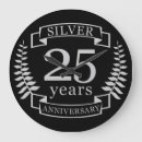 Search for silver wedding anniversary clocks 25 years