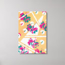 Search for pink and teal canvas prints Retro