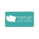 Search for washington return address labels Blue