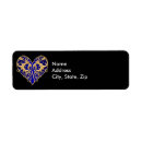 Search for filigree return address labels Heart