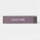 Search for purple name plates Text