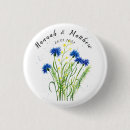 Search for blue floral wedding badges Watercolor