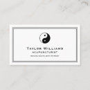 Search for yang business cards Black and white