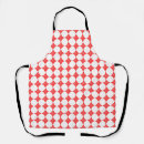 Search for diamond shape aprons Red