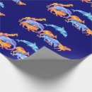 Search for wild animals wrapping paper Watercolor