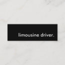 Search for limousine business cards Driver