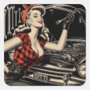 Search for vintage garage stickers Mechanic