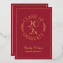 Search for maroon and gold graduation invitations Typography