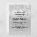 Search for silver 21st birthday invitations Trendy