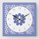 Search for white and blue kitchen clocks Country